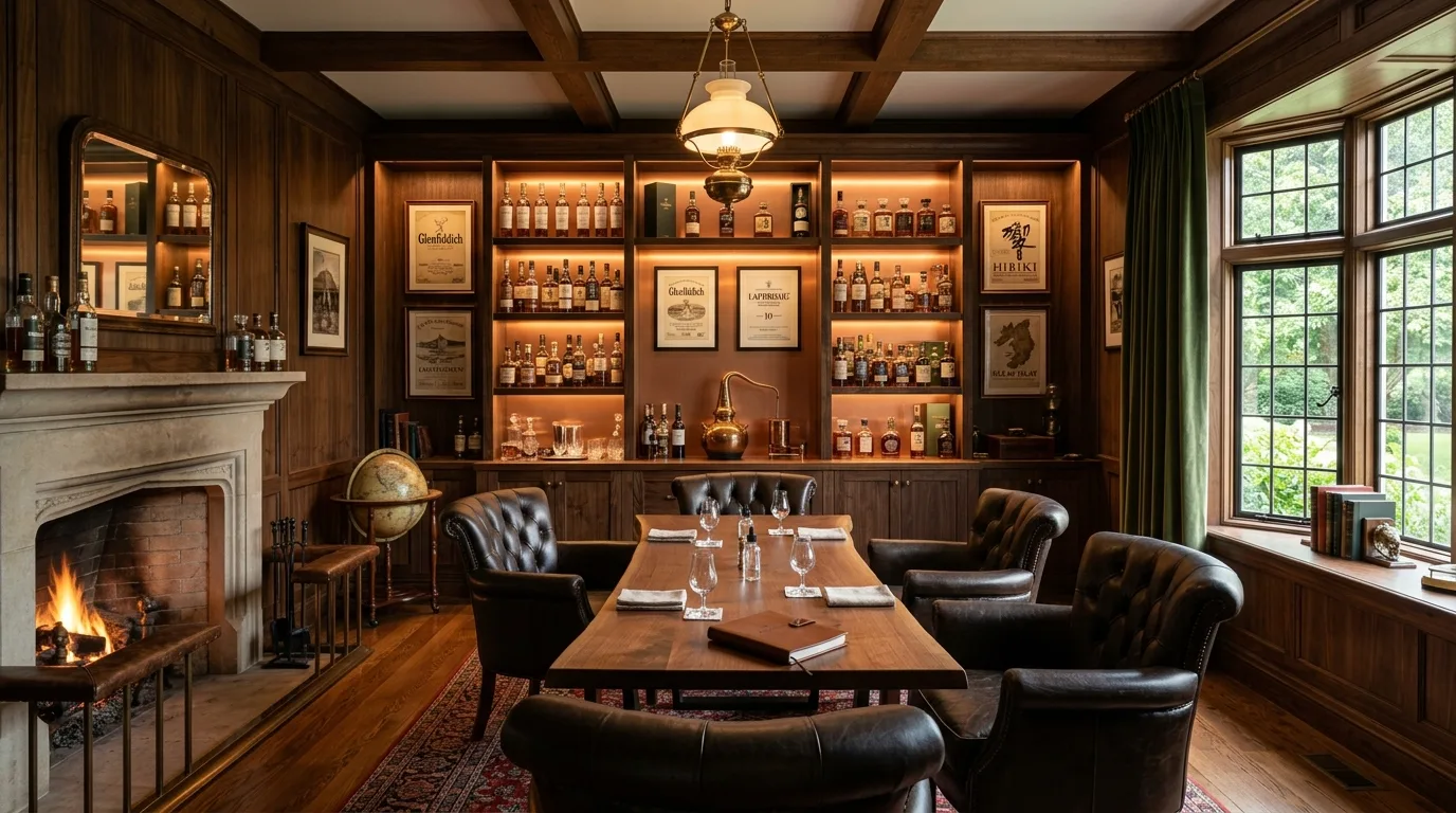 Finish with a whiskey lounge that feels warm and memorable inspiration for a home whiskey lounge.